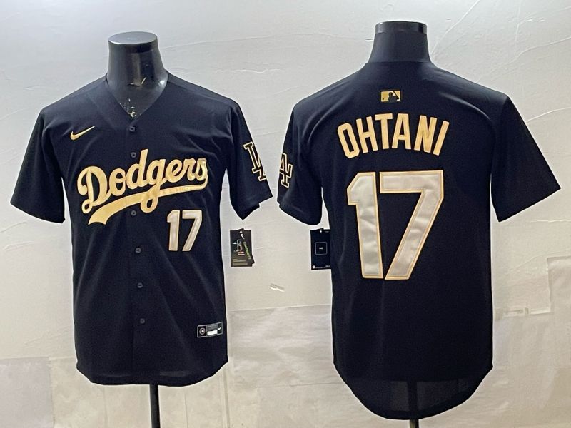 Men 2026 Nike Los Angeles Dodgers #17 Ohtani black Game MLB Jersey 013->buffalo bills->NFL Jersey